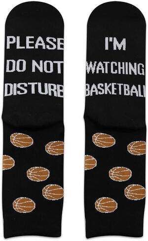 ZJXHPO Basketball Crew Sock Please Do Not Disture I'm Watching Basketball Novelty Sock For Basketball Lover Gift in Saudi Arabia