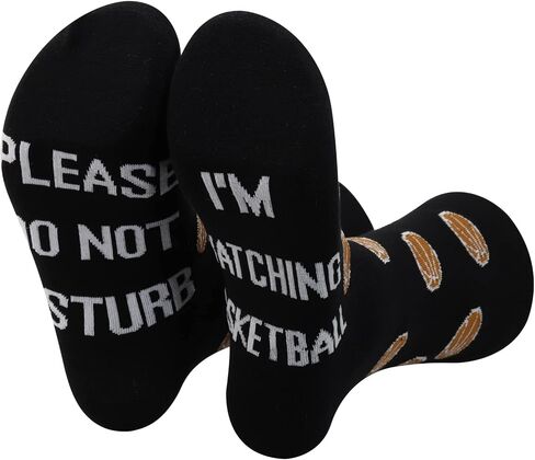 ZJXHPO Basketball Crew Sock Please Do Not Disture I'm Watching Basketball Novelty Sock For Basketball Lover Gift in Saudi Arabia