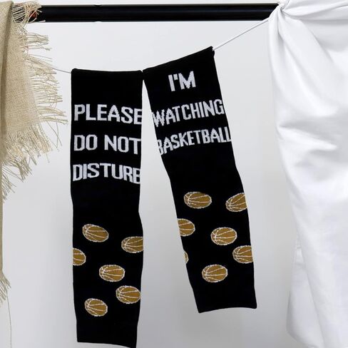 ZJXHPO Basketball Crew Sock Please Do Not Disture I'm Watching Basketball Novelty Sock For Basketball Lover Gift in Saudi Arabia