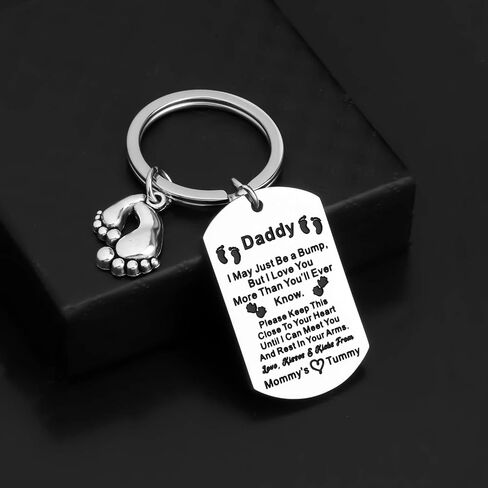 سلسلة مفاتيح WSNANG Daddy to Be Gifts سلسلة مفاتيح جديدة للأب لأول مرة، هدايا للآباء، قد أكون مجرد نتوء، سلسلة مفاتيح أحبك يا أبي in Saudi Arabia