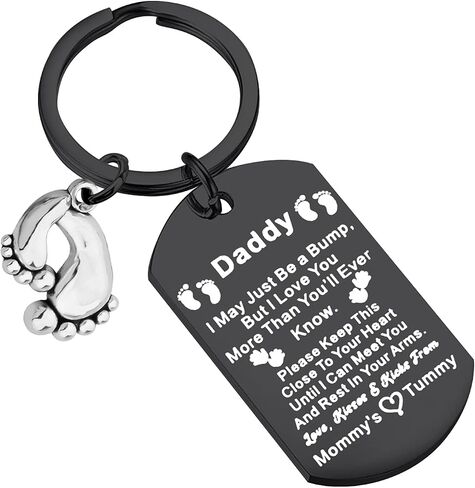 سلسلة مفاتيح WSNANG Daddy to Be Gifts سلسلة مفاتيح جديدة للأب لأول مرة، هدايا للآباء، قد أكون مجرد نتوء، سلسلة مفاتيح أحبك يا أبي in Saudi Arabia