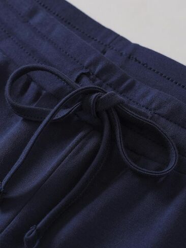 Weintee Women's Plus Size Drawstring Cotton Knit Capris with Pockets in Saudi Arabia