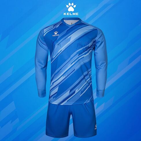 KELME Men Goalkeeper Jersey Kid Padded Goalkeeper Soccer Jersey and Shorts Socks Adults Men's Goalie Jersey in Saudi Arabia