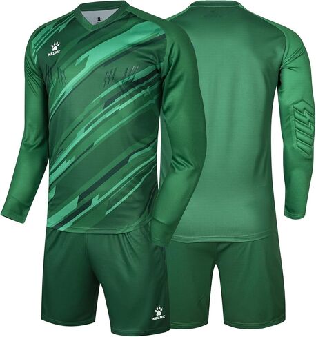 KELME Men Goalkeeper Jersey Kid Padded Goalkeeper Soccer Jersey and Shorts Socks Adults Men's Goalie Jersey in Saudi Arabia