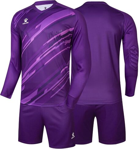 KELME Men Goalkeeper Jersey Kid Padded Goalkeeper Soccer Jersey and Shorts Socks Adults Men's Goalie Jersey in Saudi Arabia