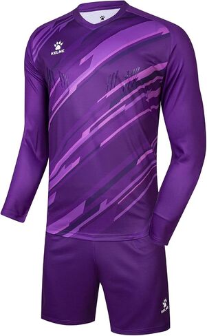 KELME Men Goalkeeper Jersey Kid Padded Goalkeeper Soccer Jersey and Shorts Socks Adults Men's Goalie Jersey in Saudi Arabia