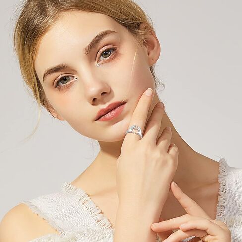 خواتم To My Daughter لهدايا الابنة - خواتم كلاداغ من الفضة الإسترليني عيار 925 قابلة للتعديل على شكل قلب للنساء والفتيات المراهقات in Kuwait