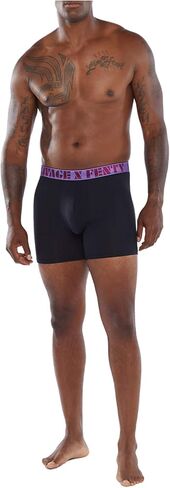 سراويل داخلية بوكسر للرجال من Savage X مع حزام خصر بشعار قزحي الألوان in Kuwait