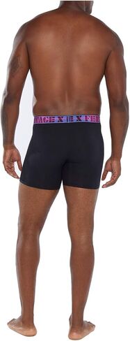 سراويل داخلية بوكسر للرجال من Savage X مع حزام خصر بشعار قزحي الألوان in Kuwait