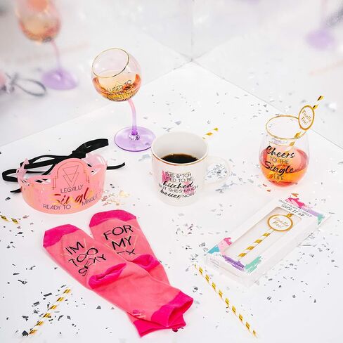 Pavilion Gift Company I'm Too sexy for My Ex-Pink & Gold Funny Divorce جوارب نسائية، مقاس واحد يناسب الجميع in Saudi Arabia