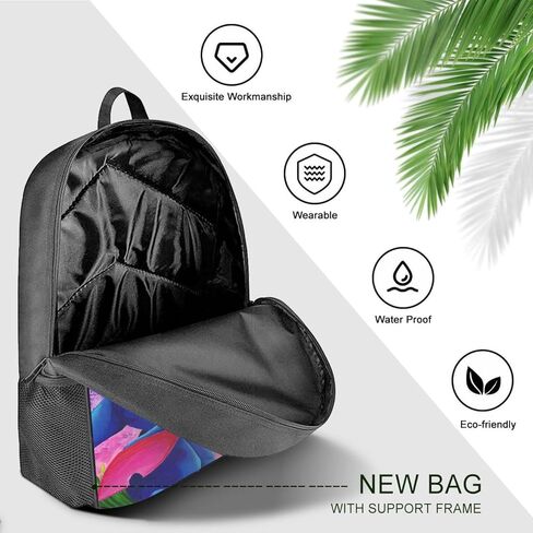 حقيبة ظهر كرتونية لطيفة مقاس 17 بوصة كاجوال ومتينة حقيبة ظهر للكمبيوتر المحمول خفيفة الوزن وحقائب ظهر للسفر وحقيبة كمبيوتر محمول وهدايا يومية (لون-3، قطعة واحدة) in Kuwait