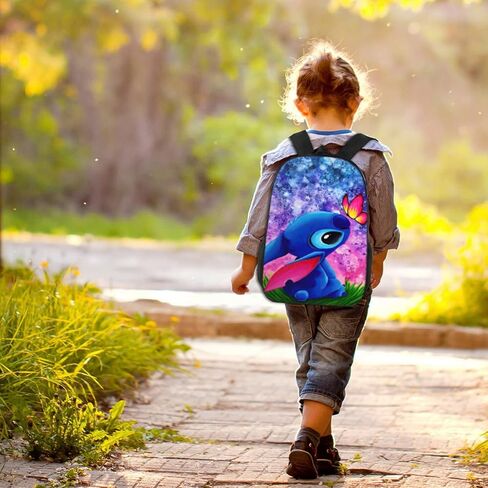 حقيبة ظهر كرتونية لطيفة مقاس 17 بوصة كاجوال ومتينة حقيبة ظهر للكمبيوتر المحمول خفيفة الوزن وحقائب ظهر للسفر وحقيبة كمبيوتر محمول وهدايا يومية (لون-3، قطعة واحدة) in Kuwait