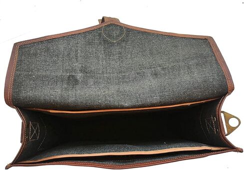 MONTEXOO Handmadecraft Leather Unisex Real Leather Messenger Bag for Laptop Briefcase Satchel in Kuwait