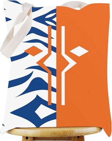 WZMPA Ahsoka Canvas Tote Bag Ahsoka Fans Gift Clone Wars Shoulder Bag For Movie Fans in Saudi Arabia