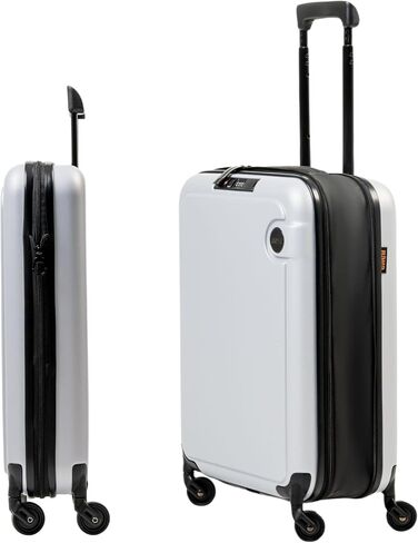 BÄRA Hardside Collapsible 20 Inch Carry On Luggage - 360 Spinner Wheels, TSA Approved Lock, Water Resistant Expandable Suitcase, Impact Resistant International Carry On Hardshell Suitcase, Silver in Saudi Arabia