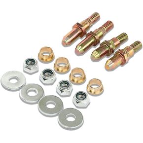 طقم إصلاح دبوس وبطانة الباب المفصلي متوافق مع Chevy GMC 1999-2007 Avalanche Sierra Silverado Suburban Tahoe Yukon Escalade Truck SUV يستبدل 19299324 89025539 HTRACING