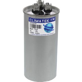 ClimaTek Round Capacitor - fits Carrier # HC98JA082D | 80/7.5 uf MFD 370/440 Volt VAC
