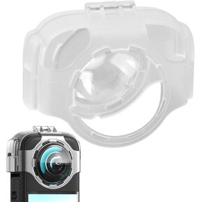 Lens Guard for 360 X3, Transparent PC Lens Guard, Protective Cover Snap On Anti Fog Lens Guards PC Protective Cover for 360 X3 Action Camera