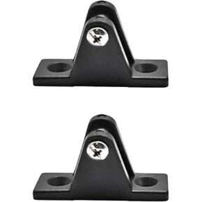 MARINE CITY Boat Bimini Top Nylon Black 80 Degree Deck Hinge Corrosion Resistant (2-1/2 x 7/8 Inches) for Boats – Yachts – Ships – Kayaks (Pack of 2)