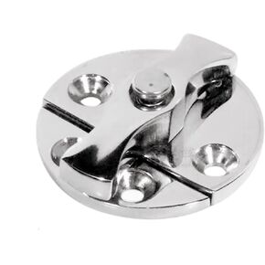 Stainless Steel 316 Boat Door Cabinet Hatch,45mm/1.77"Round Turn Button Twist Catch Latch Marine Hardware Accessories (1Pack)