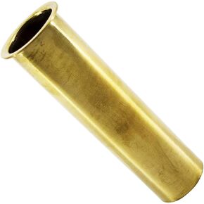 MARINE CITY Brass Drain Tube Corrosion Resistant Easy Functional and Smooth Design (3-7/8 x 1 Inch) for Boat Water Marine Transom Motor Well Live Well Bait Well (Pack of 1)