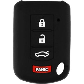 Key Fob Keyless Entry Remote Skin Jacket Cover 4btn For Mitsubishi (OUCJ166N)