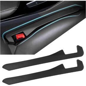 Car Seat Gap Filler 2 Pack,Flexible Gap Filler for Car Between Seat and Console for Supporting Phones Glasses,Essential Car Accessories Interior Car Gap Filler Stop Items from Dropping (Black)