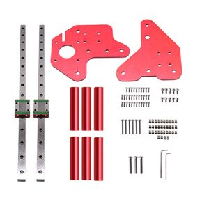 Ender 3 Dual Z-axis MGN12 Linear Rail Guide Kit with Fix Plate Mount Bracket for Ender 3 Pro Ender-3 V2 3D Printer Upgrades (Z Axis, with Linear Rail)