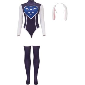 Game Toriel Cosplay Costume Women Sexy Jumpsuit with Headwear Stockings Full Set Deltarune Toriel Costume Bodysuit
