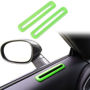 Voodonala for Challenger Door AC Outlet Vent Ventilation Grille Embellishment Cover Trim for 2015-2024+ Dodge Interior Challenger ABS Carbon Fiber