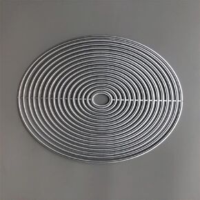 Silver Oval Border Metal Cutting Dies for Card Making Embossing Paper Photo Album Stamps Crafts Templates Mould Stencils Scrapbooking Die-Cuts Card Making Accessories Die-Cutting and Embossing