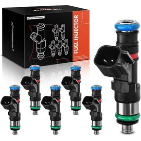 A-Premium Fuel Injectors Compatible with GMC Acadia 2007-2008 & Chevrolet Colorado 2013, Captiva Sport 2008-2010 & Buick Enclave 2008 & Saturn Vue, Gas, Set of 6, Replace# 0280158154