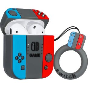 Gkv Case for Airpods 2/1 for Airpod Cover Fashion Design Unique 3D Cool Cartoon Funny Fun Kawaii Cute Character Designer Air Pods 2nd/1st Silicone Shell Cases for Girls Teen Boys Kids Men