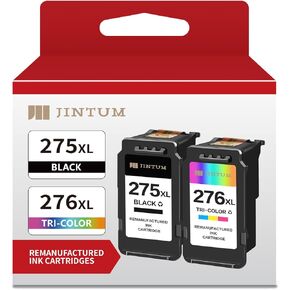 استبدال خرطوشة الحبر المعاد تصنيعها لطابعة Canon 275XL 276XL PG-275XL CL-276XL لطابعة Canon PIXMA TS3522 TR4720 TS3520 (خراطيش حبر 275 و276، عبوتان) in Kuwait