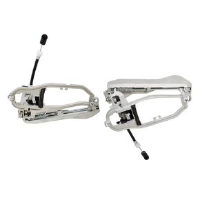 Exterior Door Handle Frame Carriers Replacement for BMW X5 Front Left and Right Side E53 2000 2001 2002 2003 2004 2005 2006 51218243616 51218243615