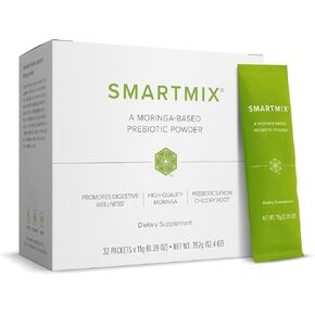 Isagenix SmartMix - A Moringa-Based Prebiotic Powder - Convenient Individual Serving Packets - 32 Servings - Light Tropical Flavor