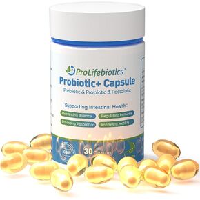 Probiotic, Prebiotic, Postbiotic, 3-in-1 Formula for Gut Health, Digestive Health,Bloat Support, Immune Support, Delayed-Released Capsule Designed to Thrive, 30 Vegan Capsules