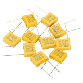 PATIKIL Safety Capacitors, 10 Pack 0.01uF AC 310V 10mm Pin Pitch 13x11x5mm Polypropylene Film Capacitor Assortment Kit for DIY Electronic Products