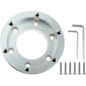 Steering Wheel Adapter Plate Replacement for Logitech G29 G920 G923 Momo Sparco 70mm Pcd Racing Car Game Modification 13 14 inch Steering Wheel Socket Ring Wheel Adapter Plate Hub Boss (Silve)