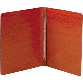 Smead PressGuard Report Cover, Metal Prong Side Fastener with Compressor, 3" Capacity, Letter Size, Red(81752)