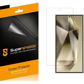 Supershieldz (3 عبوات) مصمم لواقي شاشة Samsung (Galaxy S24 Ultra)، درع شفاف عالي الدقة (PET)