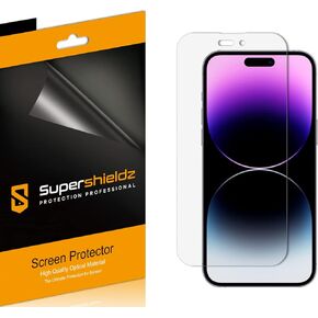 Supershieldz (6 Pack) Designed for iPhone 14 Pro Max (6.7 inch) Screen Protector, High Definition Clear Shield (PET)