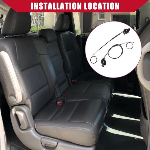 كابل باب منزلق يسار/طاقة لسيارة Honda Odyssey 2005-2010 / متين/مطاط / مجموعة واحدة/أسود in Saudi Arabia