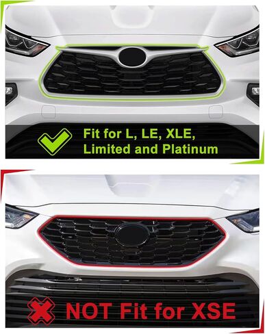 LED Grill Lights for 2024 2023 2022 2021 2020 Toyota Highlander Front Grille Raptor Lights Highlander Accessories,White 4pcs in Saudi Arabia