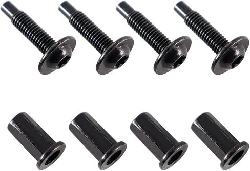 Tailgate Molding Cap Hardware Kits - Tailgate Cover Cap 4 Screw Bolts and 4 Nuts Hardware Compatible with 2007-2013 C-hevrolet G-MC Silverado Sierra and More in Saudi Arabia