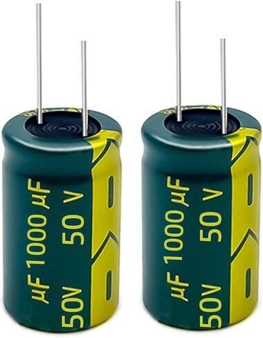 50PCS 16V 1000UF Electrolytic Capacitor, High Frequency Aluminum Electrolytic Capacitors for Refrigerator, TV, LCD Monitor in Saudi Arabia