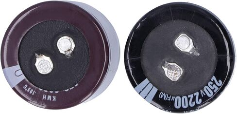 2Pcs Electrolytic Capacitor 250V 2200μF,Aluminum Electrolytic Capacitor 105℃ 35x50mm,Capacitance in Saudi Arabia