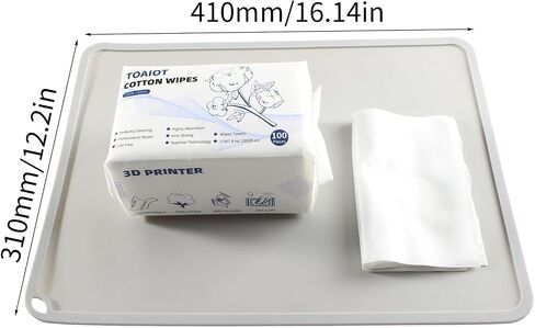 ملحقات طابعة الراتنج ثلاثية الأبعاد حصيرة السيليكون 410 × 310 مم - تنظيف رمادي أو نقل الراتنج: حماية سطح العمل لشاشة LCD أو خزان ضريبة القيمة المضافة من Photon S DLP SLA - Funnle Bczamd in Saudi Arabia