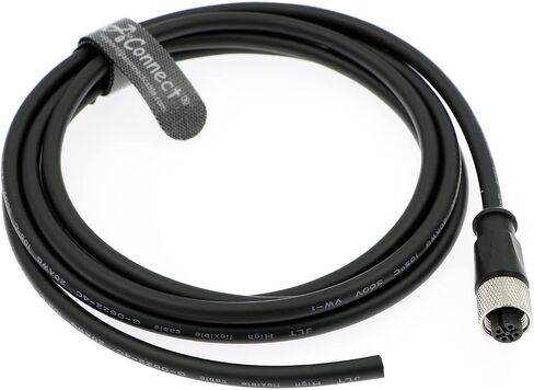 M12 A Code 4 Pin Female Straight Connector Aviation Socket Electrical Cable for Industrial Camera 10M/32.8Ft in Saudi Arabia