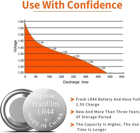 LR44 AG13 357 303 SR44 بطارية قلوية متميزة، 1.5 فولت بطاريات خلوية على شكل زر دائري (200 حزمة) in Kuwait